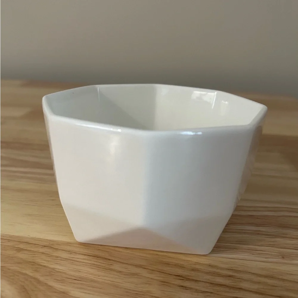 West Elm White Porcelain Container